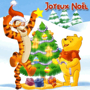 Gif bon Noël arbre